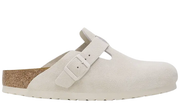 Birkenstock Boston Soft Footbed Suede Leather Narrow 'Antique White'