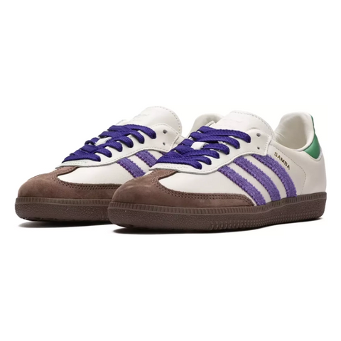 Adidas Samba OG – Off White Core Purple Green Brown