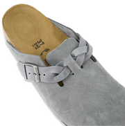 Birkenstock Boston Soft Footbed Suede Dark Grey