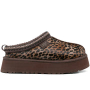Tazz Caspian leopard-print platform mules