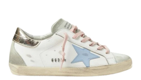 Golden goose Sneaker in White, Ice & Platinum