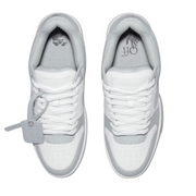 OFF-WHITE Out Of Office Calf Leather – White Grey