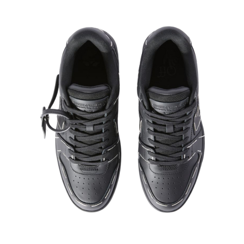 OFF-WHITE Out Of Office OOO low Tops Sartorial Stitching Black