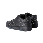 OFF-WHITE Out Of Office OOO low Tops Sartorial Stitching Black