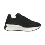Alexander Mcqueen Oversized Graffiti Sprint Runner – Black White