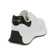 Alexander Mcqueen Oversized Graffiti Sprint Runner – White Black