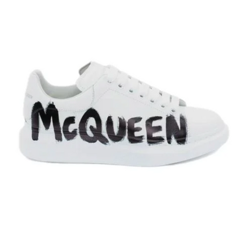 Sale! Alexander Mcqueen Oversized – Graffiti White Black