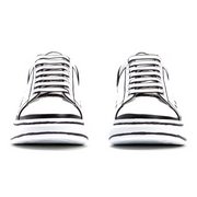 Alexander Mcqueen Oversized – White Black Outline