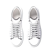 Alexander Mcqueen Oversized – White Black Outline