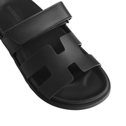 Hermes Chypre Sandal – Noir Calfskin Leather