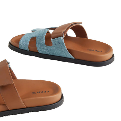 Hermes Chypre Sandal Bicolor/Denim