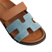 Hermes Chypre Sandal Bicolor/Denim