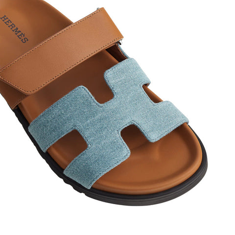 Hermes Chypre Sandal Bicolor/Denim